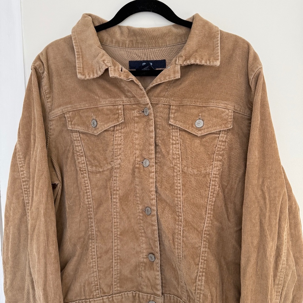 VINTAGE Gap corduroy tan button up jacket